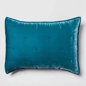 Opalhouse Tufted Velvet Stitch Quilt Sham Teal – Standard Set Of 2